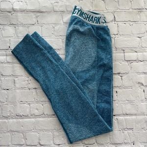 [Gymshark] flex seamless leggings blue small